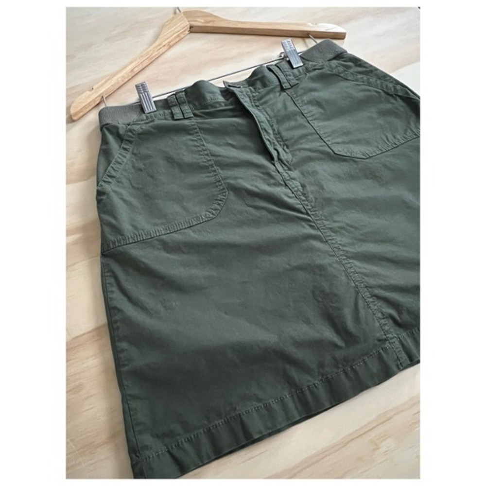 Croft & Barrow Olive Cargo Skort Women's 8 | Utility Mini Skirt Shorts